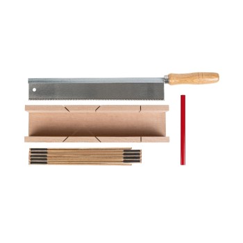STRUCT Boîte à onglets avec scie à main, set de 4 pièces STRUCT Boîte à onglets avec scie à main, set de 4 pièces