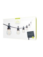 STT Guirlande lumineuse Solar Nostalgic, 10 LEDs, 2.7 m, noir
