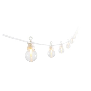 STT Guirlande lumineuse Solar Nostalgic, 10 LEDs, 2.7m, blanc