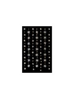 STT LED Lichtervorhang Snowflake 105 LED, 105 LED, H: 2.25m, B: 1.2m