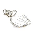 STT Guirlande lumineuse à LED Angel Hair 2 m, 300 LEDs, noir