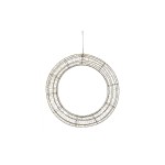 STT LED Angel Wreath Nero 78cm, 1800LED sww, D78x9cm, black