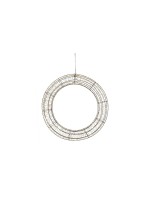 STT LED Angel Wreath Nero 78cm, 1800LED sww, D78x9cm, black