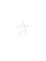 STT LED Dekoration 3D Star Argento 38cm, 180LED ww, D38cm, silver
