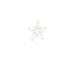 STT LED 3D Double Star Argento 38cm, 280LED ww, D38cm, silver