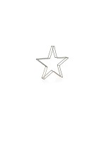 STT LED Dekoration 3D Star Nero 58cm, 280LED sww, D58cm, black
