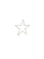 STT LED Dekoration 3D Star Nero 78cm, 400LED sww, D78cm, black