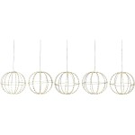 STT Lichterkette Royal Ball Set 5pcs L, 550LED ww, D16cm, in- und outdoor