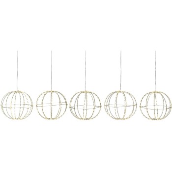 STT Lichterkette Royal Ball Set 5pcs L, 550LED ww, D16cm, in- und outdoor STT Lichterkette Royal Ball Set 5pcs L, 550LED ww, D16cm, in- und outdoor
