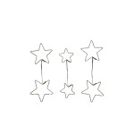 STT LED 2D Star Set 6, 80LED sww, D15/10/15, L100cm