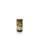 STT LED Glas leaves black L, indoor, 20LED, ww, D10cm x H20cm