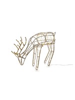 STT Weihnachtsfigur Reindeer Gavin 25, 180LED ww, 41x9.5x25cm