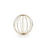 STT LED Fensterhänger Svenja Star 3D Ball, indoor, 50LED ww,D20cm,gold-foldable