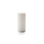 STT LED-Kerze XL Flat Weiss, Timer 5h/19h, Batt: 2xAA