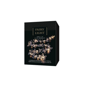 STT LED Lichterkette Silver Jewels, indoor, 80LED ww, Anschlusscable 2m clear STT LED Lichterkette Silver Jewels, indoor, 80LED ww, Anschlusscable 2m clear