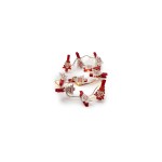 STT LED Lichterkette Clips Christmas trees, indoor, 25LED ww, Timer 6h/18h, 1.8m, w-red