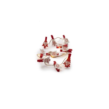STT LED Lichterkette Clips Christmas trees, indoor, 25LED ww, Timer 6h/18h, 1.8m, w-red STT LED Lichterkette Clips Christmas trees, indoor, 25LED ww, Timer 6h/18h, 1.8m, w-red