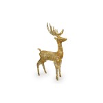 STT Weihnachtsfigur Floki Reindeer, indoor, 72LED ww, 64x26x114cm gold