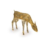 STT Weihnachtsfigur Freya Reindeer, indoor, 64LED ww, 78x22.5x56.5 gold
