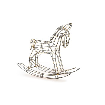 STT LED Figur Rocking Horse, 300LED ww, 65x24x55cm STT LED Figur Rocking Horse, 300LED ww, 65x24x55cm