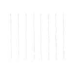 STT Rideau lumineux à LED Angel Hair, 256 LEDs, 1.6x1.6m, noir