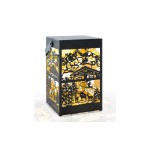 STT Lanterne Swiss Alps Recharge USB, 24.5 cm, noir/or