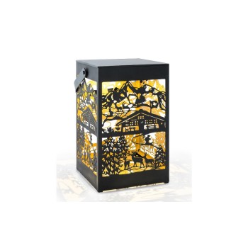 STT Recharge USB Lanterne Swiss Alps, 1LED, ww, 15x24.5cm, Timer 6/18 STT Recharge USB Lanterne Swiss Alps, 1LED, ww, 15x24.5cm, Timer 6/18