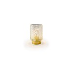 STT Windlicht Ambiente clear, 1LED, ww, D10 x H15.5cm, Timer 6/18