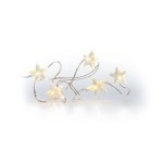 STT LED Battery String stars, 5 m, argent