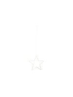 STT Angel Star L, silver, 205 LED ww, D58cm