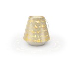 STT LED Recharge USB Laterne Nova winter, 51 LED, ww, 29x29cm, Timer 6/18