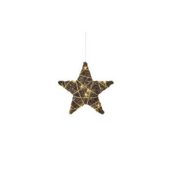 STT LED Dekoration Natural star hanging, 20 LED, ww, 30x30x8cm, Timer 6/18, indoor STT LED Dekoration Natural star hanging, 20 LED, ww, 30x30x8cm, Timer 6/18, indoor