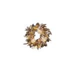 STT Couronne de Noël à LED Bouquet de fleurs 65 Blanc chaud