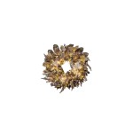 STT Couronne de Noël à LED Bouquet de fleurs 75 Blanc chaud