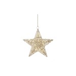 STT Gold hanging star, 36 Blanc chaud