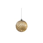 STT LED Glass ball rose, 10 LED, ww, D15cm, Timer 6/18, indoor