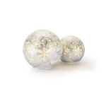 STT Décoration en verre Glass Ball Set 2 pcs. Argent