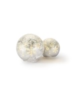 STT Décoration en verre Glass Ball Set 2 pcs. Argent