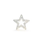 STT Figurine LED Silver standing star 25 cm