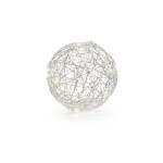 STT Figurine LED Balle d'argent, 20 cm