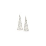 STT Figurine LED Arbre en argent Set 2 pcs