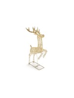 STT Figurine LED Glamour reindeer 90 Or