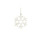 STT Figurine LED Ice Flake 43 cm, blanc chaud