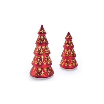 STT Tree, Glas, red, 2-teilig