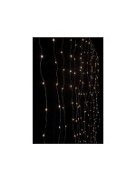 STT Lichtervorhang LED Angel Hair Curtain, 1.2 x 2.2m, 264 LED warmweiss, 4W