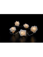 STT Guirlande à LED Rose, 10 LEDs, 1.5m, blanc