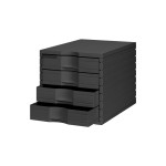 Styro Boîte à tiroirs Styrotop 4 tiroirs, noir