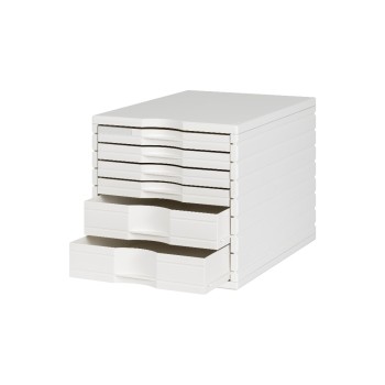 Styro Schubladenbox Styrotop, 2 hohe and 4 niedere Schubladen, white Styro Schubladenbox Styrotop, 2 hohe and 4 niedere Schubladen, white