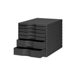 Styro Schubladenbox Styrotop, 2 hohe und 4 niedere Schubladen, schwarz