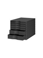 Styro Schubladenbox Styrotop, 2 hohe and 4 niedere Schubladen, black 